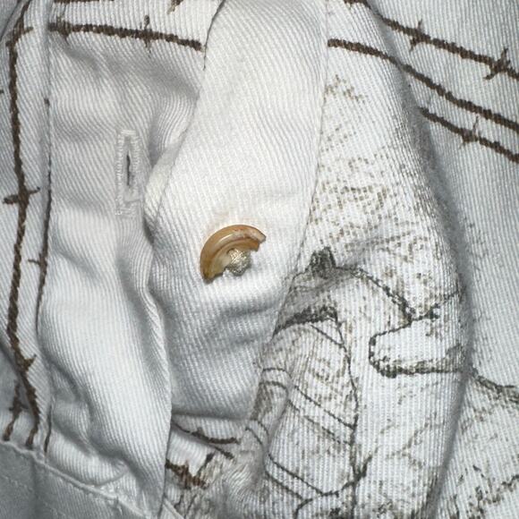 Bit & Bridle Western Cowboy Horse Button Up White Cotton Shirt Size Large - Picture 13 of 15